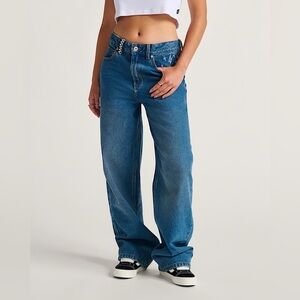 NWT VANS Sirelle Embroidered Denim Pants